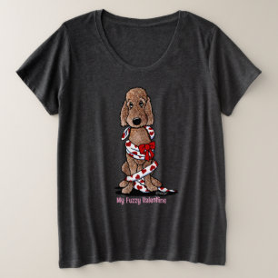 Chocolat rasé Dood Valentine Plus Taille T-Shir