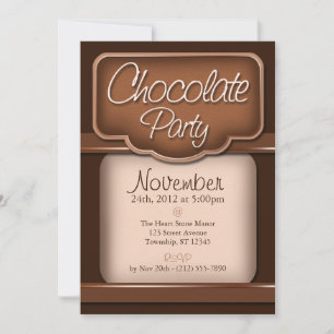 Chocolat riche : Invitations "Fête du chocolat"
