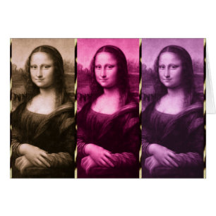 Chocolat rose violet Poster de animal Mona Lisa