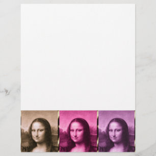 Chocolat rose violet Poster de animal Mona Lisa