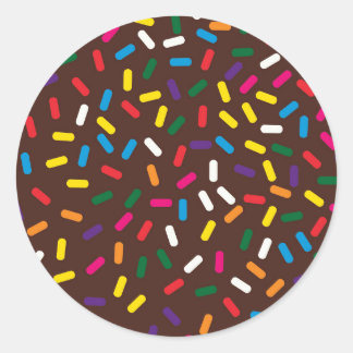Chocolat Sprinkers Frosted Stickers