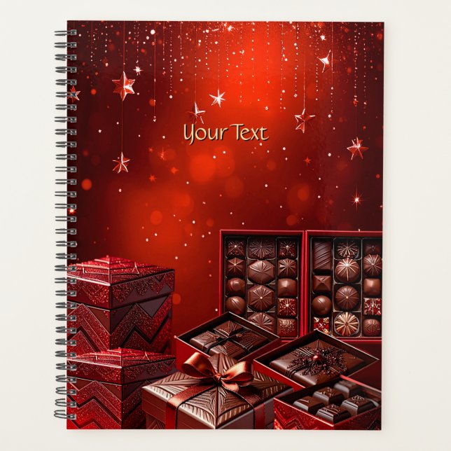 Chocolate Candy Christmas Holiday Planner (Devant)