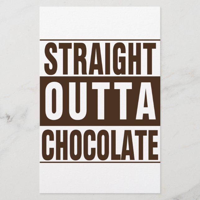 Chocolate Straight Outta Brown (Devant)