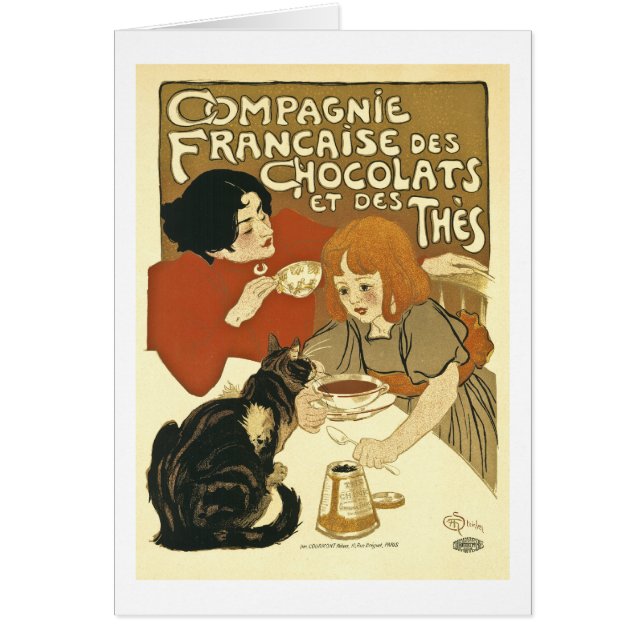 Chocolats - annonce française vintage (Devant)