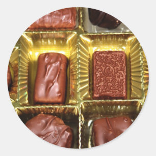 Chocolats de Noël Stickers Carte de fin de année p