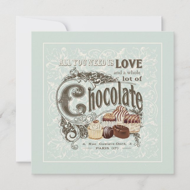 chocolats français vintages (Devant)