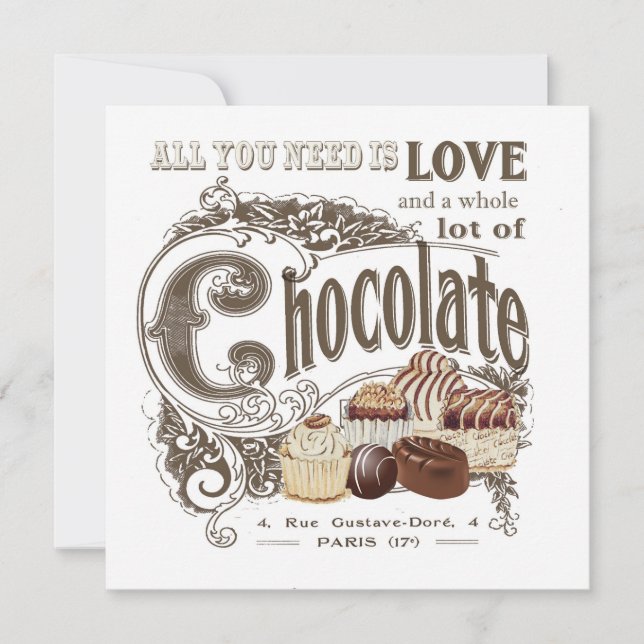 chocolats français vintages (Devant)