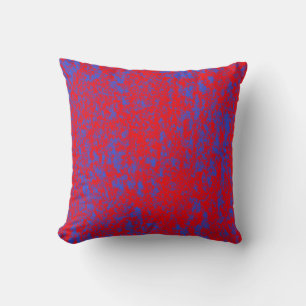 Choisir à l'arrière du Coussin rouge n bleu textur