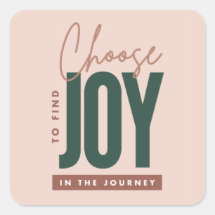 Choisir de trouver Joy Typography Sticker