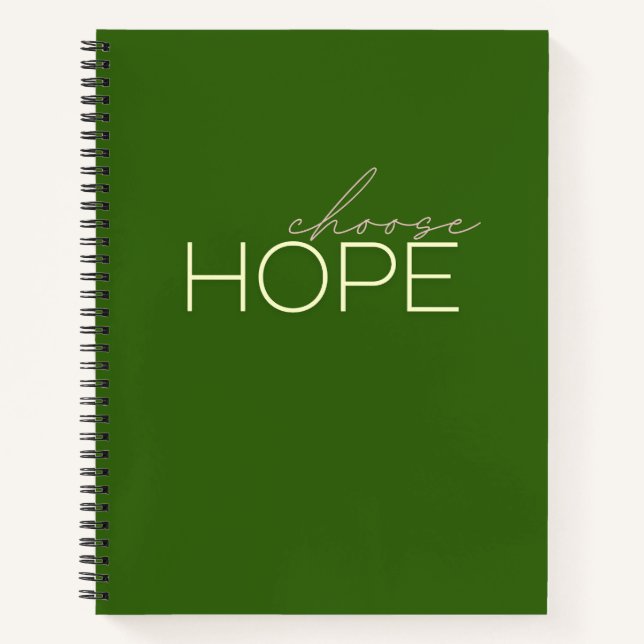 choisir espoir Carnet spirale Journaux (Devant)