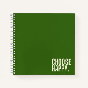 choisir heureux Carnet Spiral