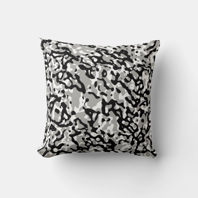 Choisir La Couleur "Marbre B/W" Coussin de design  (Recto)