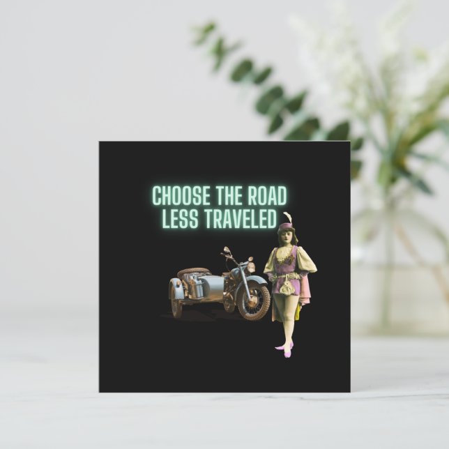 Choisir la route Moins Voyage Amusants Art modifié (Debout devant)