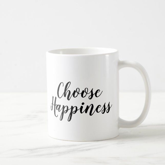Choisir le bonheur | Slogan Mug | or or or (Droite)