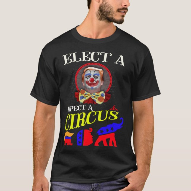 Choisir un clown s'attendre à un T-shirt cirque (Devant)