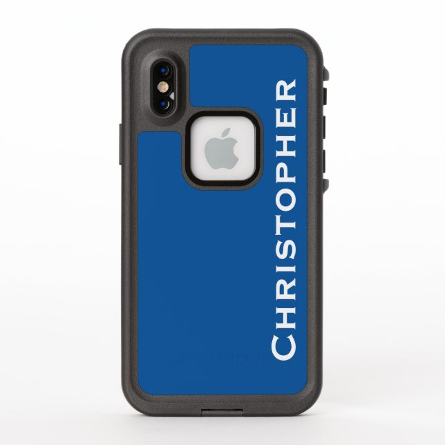 Choisir un Coque bleu libre pour iPhone couleur (Dos)