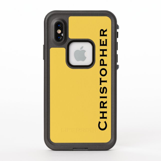 Choisir un Coque jaune couleur iPhone résistant à  (Dos)