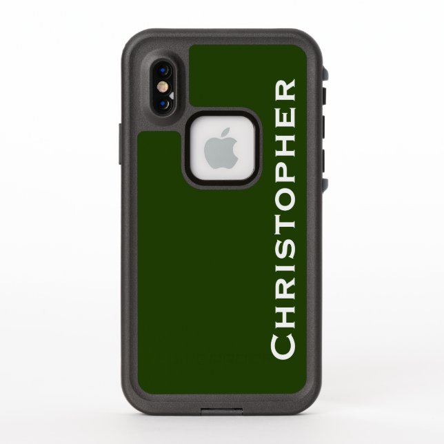 Choisir un Coque vert pour iPhone couleur résistan (Dos)