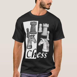 Choisis un camp ! T-shirt d'échecs foncé