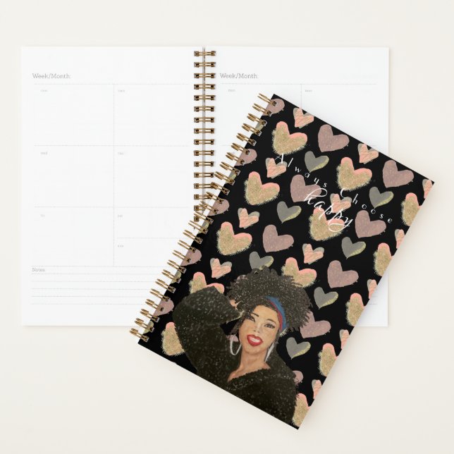 Choisissez Happy Spiral Planner (Devant avec enveloppe)
