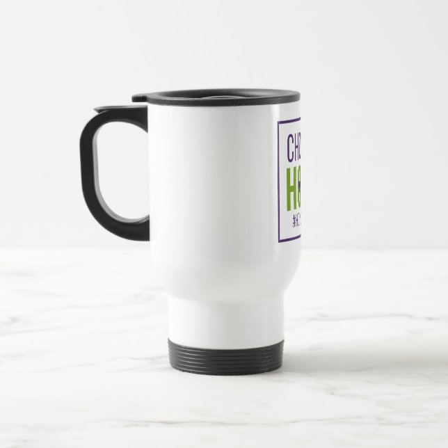 Choisissez HOPE - Mug de voyage (blanc) (Gauche)