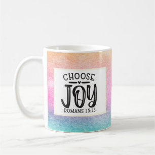 Choisissez Joy Christian Citation Mug
