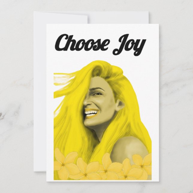 "Choisissez Joy Modern Invitation - Parti Positif, (Devant)