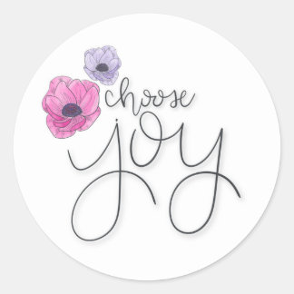 Choisissez Joy Round Sticker