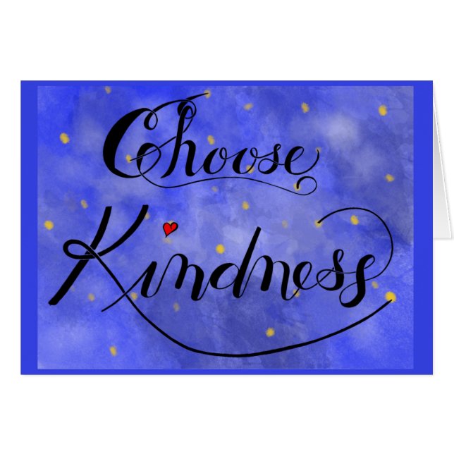Choisissez Kindnesscard (Devant horizontal)