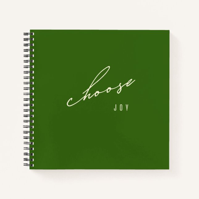 choisissez la joie. Carnets et journaux (Devant)