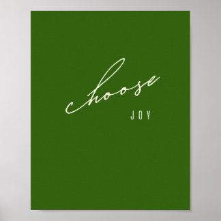 choisissez la joie. Poster et impression