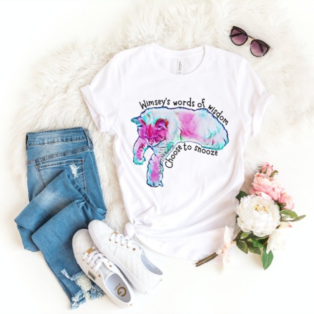 Choisissez Snooze Wimsey's Words of Wisdom T-Shirt (Créateur téléchargé)