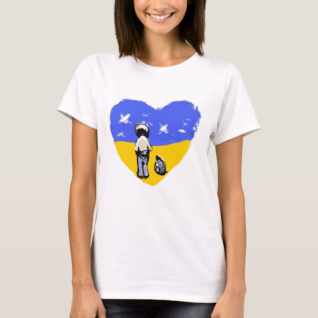 Choisissez un T-shirt Love No War Ukraine (Devant)