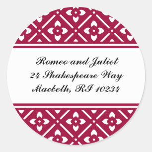 Choisissez votre couleur ! Étiquette de adresse av