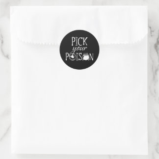 Choisissez votre poison, autocollants Halloween dr