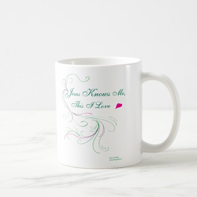Choisissez votre tasse : "Jésus me connaît, ceci (Droite)