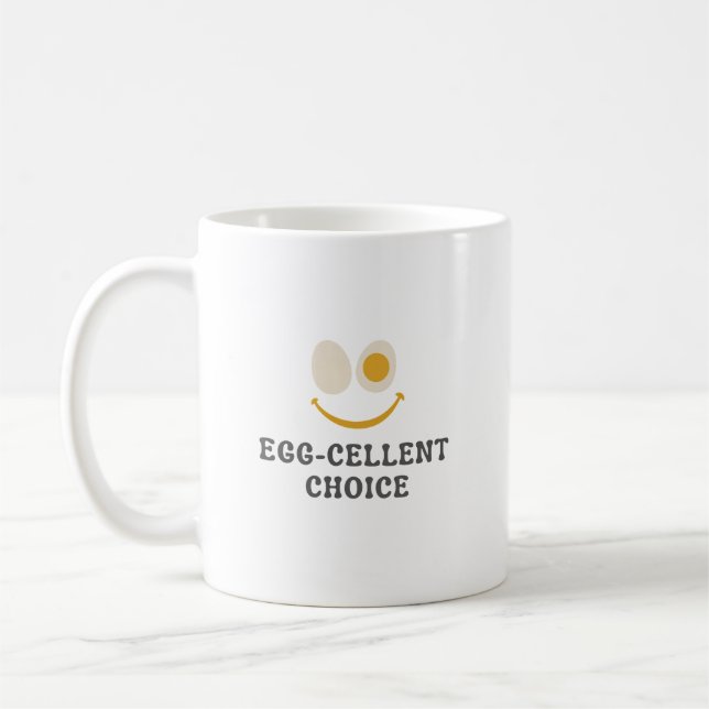 Choix de céleste oeuf Drôle Petit-Déjeuner Mug (Gauche)