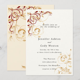 Choix de couleur faire-part de mariage Elegant Gol