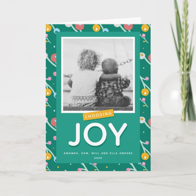 Choix de Joy Holiday Berries Carte photo personnal (Devant)