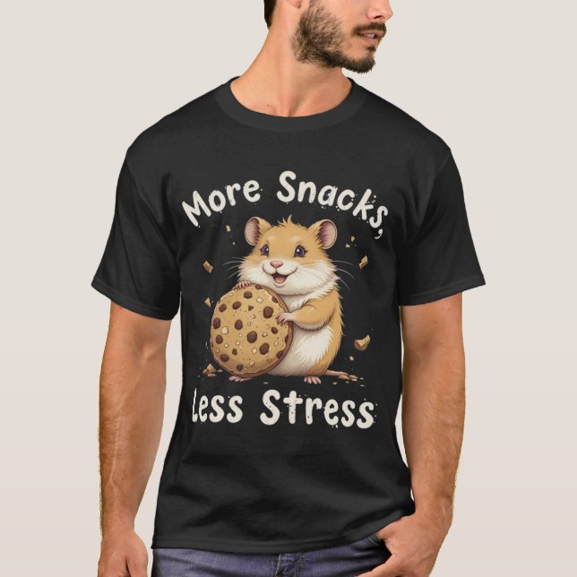 "Chonky Hamster T-Shirt - Drôle Plus De Snacks Moi (Devant)