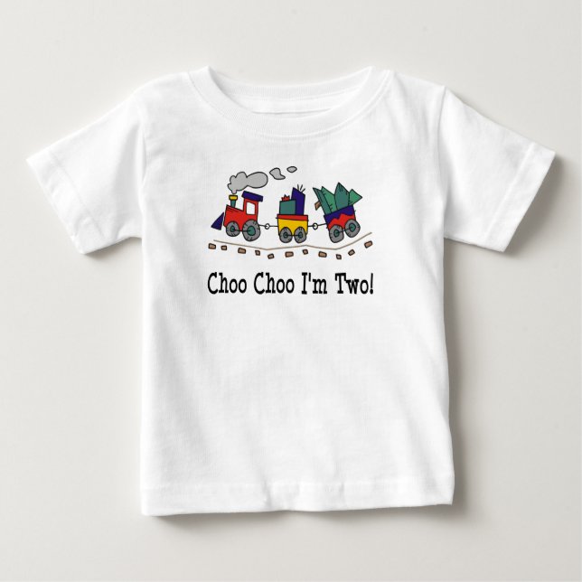 Choo Choo I'm 2 Train T-shirt (Devant)