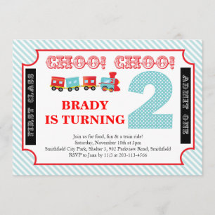 Choo Choo Look Who's 2 - Invitation à la fête