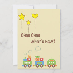 Choo Choo Quoi de neuf ? Faire-part photo de gross