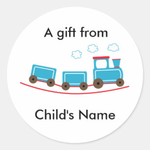 Choo Choo Train Anniversaire Goodie Étiquettes de 