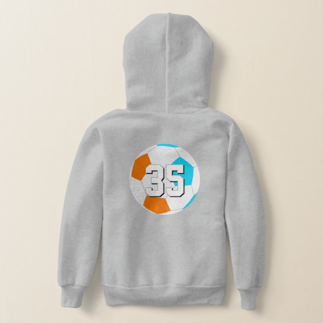 Choose ANY team colors w jersey number soccer (Couchage Retour)