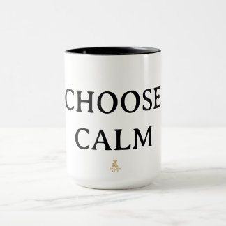 Choose Calm – Minimal Coffee Mug | Aesthetic Zen Q