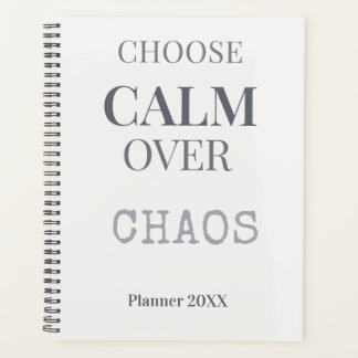 Choose Calm Over Chaos Minimalist Quote Typography