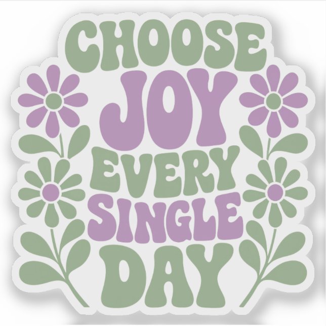 Choose Joy Sage Lavender Sticker (Devant)