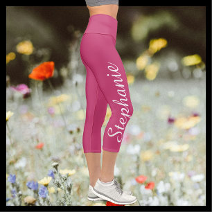CHOOSE YOUR COLOR custom yoga capri leggings