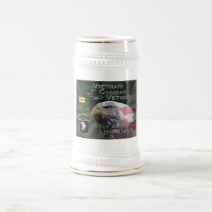 Chope À Bière 101e Division aéroportée Viêt Nam Vétéran de comba